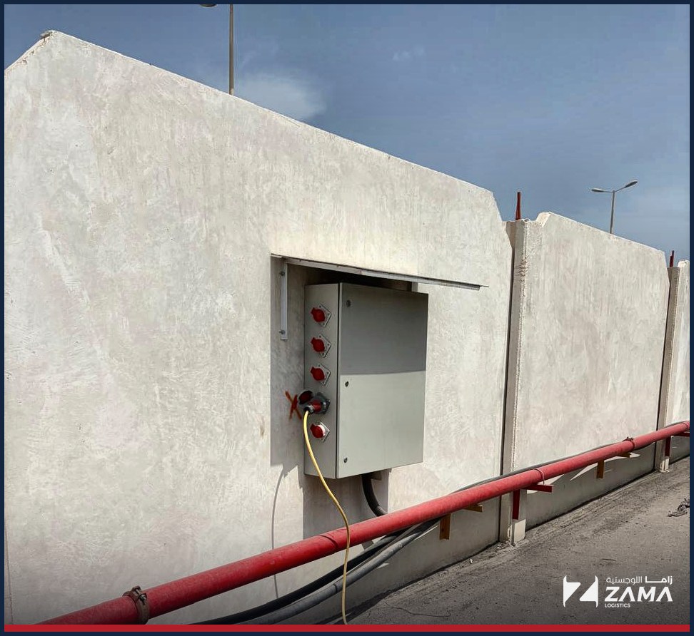 Dedicated reefer power plug points at Zama's depot keeping containers cold